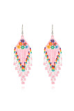 Colorful Beads Tassel Earrings MOQ 5pcs