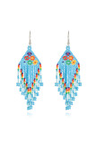 Colorful Beads Tassel Earrings MOQ 5pcs