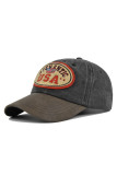 Authentic USA Patchwork Baseball Hat MOQ 3pcs
