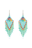 Colorful Beads Tassel Earrings MOQ 5pcs