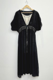 Plain Embroidery Straps Cover Up