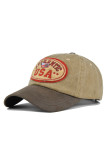 Authentic USA Patchwork Baseball Hat MOQ 3pcs