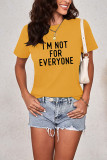 I'm Not for Everyone Graphic Printed Short Sleeve T Shirt Unishe Wholesale