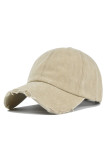 Washed Ripped Baseball Hat MOQ 3pcs