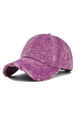 Washed Ripped Baseball Hat MOQ 3pcs