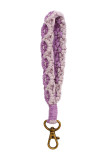 Cord Daisy Pattern Knit Keychain MOQ 5pcs