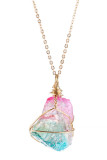 Multicolor Stone Necklace MOQ 5pcs