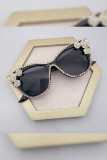 Shiny Diamond Frame Flower Sunglasses MOQ 3PCS