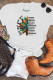 Positive Words,Sunflower Faith Printed Short Sleeve T Shirt Unishe Wholesale