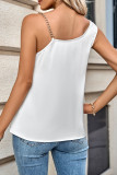 Plain Chain Strap Swing Collar Cami Tank Top