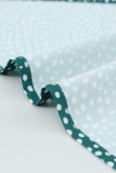 Green Dotted Print Tank with Slit