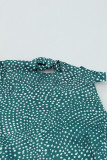 Green Dotted Print Tank with Slit