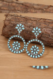 Turquoise Metal Earrings MOQ 5PCs