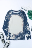 Multicolor Vintage Bleached Burning Vibe Pullover