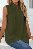 Frilled Button Down Tank Top