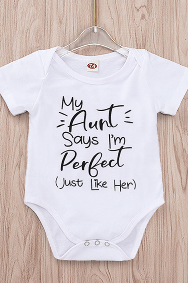 Kids Letter Print Romper