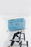 Clear Envelope Clutch With Canvas Inner 2pcs Bag