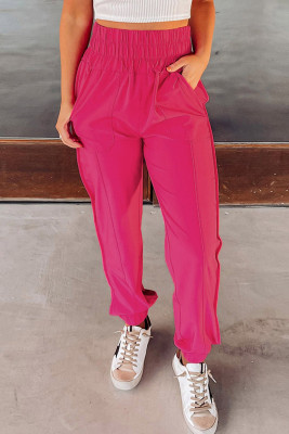 Rose Smocked Waist Jogger Pants