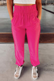 Rose Smocked Waist Jogger Pants