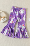Happy Easter Girl Top with Headband and Bell Pants 3pcs Set