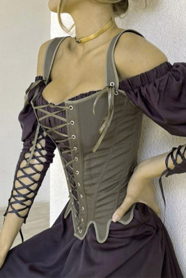 Crisscross Fishbone Corset Top