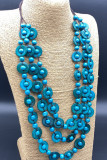 Colorful Wooden Beads Necklace MOQ 5pcs