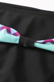 Geometric Tie Dye Printed Twisted Bikini Set