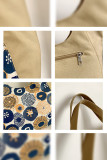 Geometric Floral Splicing Printed Tote Handbag MOQ 3pcs