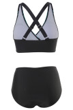 Geometric Tie Dye Printed Twisted Bikini Set