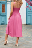 Plain Smockey Flowy Cami Dress