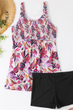 Flower Print 2PCS Swimwear Set