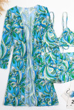 High Waist Printing Swimwear 3PCS Set