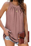 Sleeveless Halter Hollow Out Tank Top