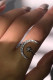 Alloy Moon Open Ring MOQ 5pcs