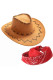 Western Jazz Hat With Scarlf 2pcs Set MOQ 3pcs