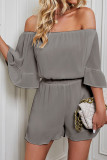 Off Shoulder Flare Sleeves One Piece Romper