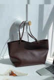 Large Capacity PU Leather Tote Bag