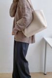 Large Capacity PU Leather Tote Bag