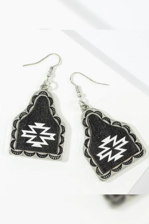Western Geometric Earrings MOQ 5pcs