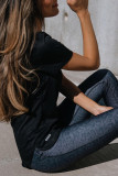 Black Wide Waistband Leopard Leggings