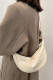 Plain Nylon Moon Crossbody Bag