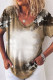 Blank Apparel - Brown Western Cow Spotted Bleached T Shirt