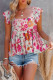Multicolor Flutter Floral Print Flowy Tank Top