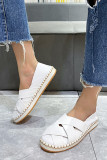 Strappy PU Slip On Shoes