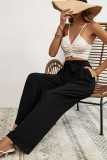 Black High Waist Wide Leg Pants