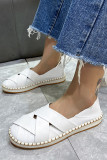 Strappy PU Slip On Shoes