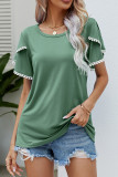 Plain Tulip Short Sleeves Top