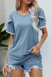 Plain Tulip Short Sleeves Top
