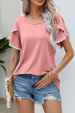 Plain Tulip Short Sleeves Top