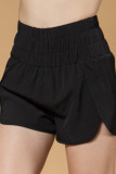 HIgh Waist Plain Sports Running Yoga Shorts